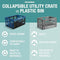 CLEVERMADE COLLAPSIBLE CRATES-OBSIDIAN 1PCK 45L/11 GAL HOLDS 66LBS - GRAY/BLACK - Like New