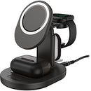 OTTERBOX 3-IN-1 WIRELESS CHARGING STATION FOR MAGSAFE - BLACK - Brand New