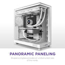 NZXT H6 FLOW COMPACT DUAL-CHAMBER MID-TOWER AIRFLOW CASE - WHITE - Like New