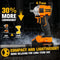 BOEN 260FT-LBS(350N.m) CORDLESS IMPACT WRENCH 1/2 INCH, IW-79 - ORANGE/BLACK - Like New