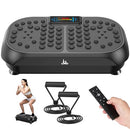CRAZYFEB VIBRATION PLATE EXERCISE MACHINE WORKOUT VIBRATE FITNESS PLATFORM BLACK - Like New