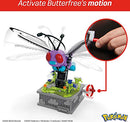 MEGA POKÉMON BUILDING TOYS SET MOTION BUTTERFREE 605 PIECES 7 INCHES TALL MULTI - Like New