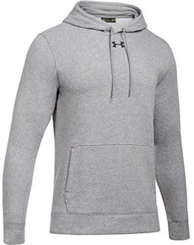 1300123 UNDER ARMOUR MEN'S HUSTLE FLEECE HOODIE - SIZE: MEN L - GRAY - Brand New