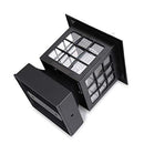 WSCXSC Post Solar Fence Light 15 LUMENS KS101X6W - Black - Like New