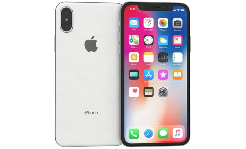 For Parts: Apple iPhone X 5.8" 64GB Unlocked 3D078LL/A - Silver BATTERY DEFECTIVE