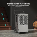 KESNOS 155 PINTS COMMERCIAL DEHUMIDIFIER WITH PUMP & 24-HOUR TIMER DP602A - GRAY - Like New