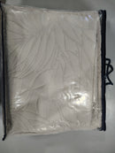 STANIEY LEAFAGE COVERLET SET, SIZE KING/CALIFORNIA KING - BEIGE - Like New