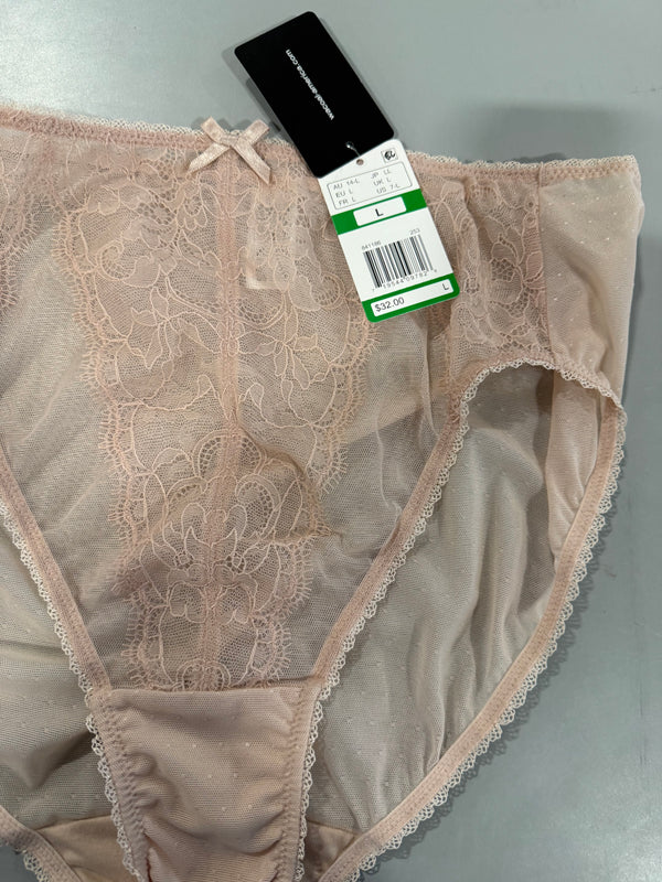 WACOAL WOMEN'S RETRO CHIC BRIEF PANTY - SIZE: WOMEN L - ROSE DUST - Brand New