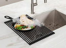 Kraus KRM-10NB Kore Over-Sink Roll-Up Dish Drying Rack, 21"Inch - NIGHT BLACK - Brand New