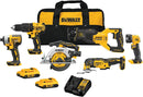 DEWALT DCK675D2 20V MAX Brushless Cordless 6-Tool Combo Kit - Black/Yellow - Like New