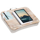 LapGear Heritage Lap Desk with Device Ledge - White Wash - Brand New