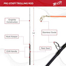 B'n'M Poles - Pro Staff Trolling Rod, 14 Foot (3 Sections) - B07G4NV64L - Brand New