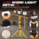 DNTGR 22000 Lumen Work Lights with Stand, 3 Adjustable Head LED Work Light - Like New
