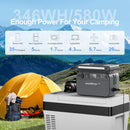 JustNow Portable Power Station 345.6Wh Dual Wireless Charging Port LiFePO4 - Like New