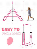 Sportsroyals Kid's Adjustable Gymnastics Bar, Horizontal Bars, VC-SP-GB - Pink - Like New