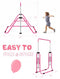 Sportsroyals Kid's Adjustable Gymnastics Bar, Horizontal Bars, VC-SP-GB - Pink - Like New