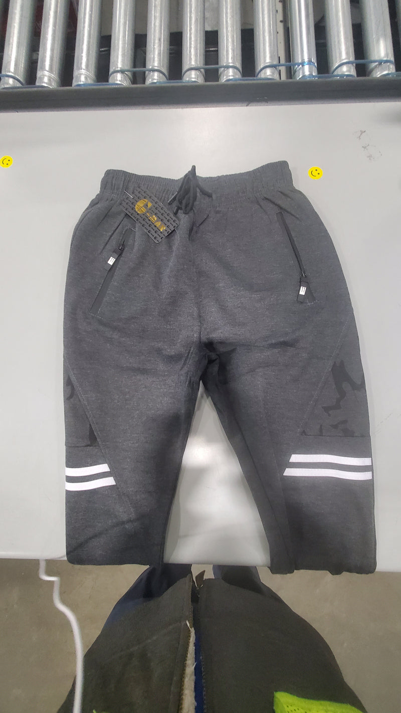 G-MAN MEN'S FASHION JOGGERS DRAW STRING SPORTS SWEAT PANTS - SIZE M - LIGHT GRAY - Brand New