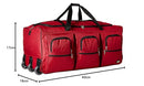 ROCKLAND ROLLING DUFFEL BAG 40" PRD340 - RED - Like New