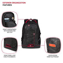 SWISSGEAR 5505 CECIL 16” LAPTOP BACKPACK, GEAR ATTACHMENT OPTIONS - CAMO NOIR - Like New
