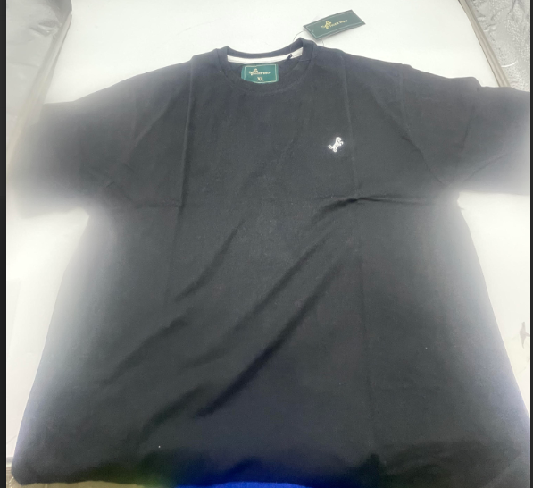 TIGER WOLF CREW SHIRT - SIZE: MEN XL - BLACK - Like New