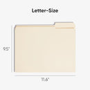 Smead File Folders Letter Size Reinforced 1/3-Cut Tab Assorted Positions 10334 - Brand New