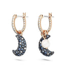 SWAROVSKI LUNA CRYSTAL JEWELRY COLLECTION, SET OF 2 - DROP EARRINGS - BLUE - Like New