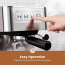 GEVI 20 BAR ESPRESSO MACHINE HIGH PRESSURE MILK FROTHER STEAM WAND - SILVERY - Like New