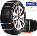 GENERIC SNOW CHAINS FOR SUV CAR PICKUP TRUCKS - UNIVERSAL ADJUSTABLE - BLUE&RED - Like New