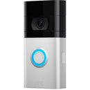 Ring Video Doorbell 4 Camera Door Bell Cam 5D22E9 - Silver Like New