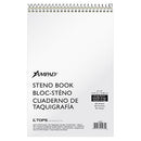 AMPAD SPIRAL STENO BOOK,GREGG RULE,6 X 9, GREEN TINT, 60 SHEETS (25-270) - Like New