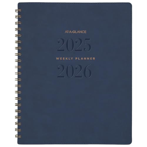 AT-A-GLANCE Planner 2025-2026 Academic, Weekly & Monthly, 8-1/2" x 11", Large - Like New