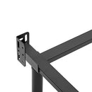 Mofesun Metal Bed Frame King Tool Free Easy Assembly 9-Leg Base - Black - Like New