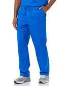 AMAZON ESSENTIALS MEN ELASTIC WAIST STRAIGHT LEG SCRUB PANT SIZE MEN L - BLUE - Brand New