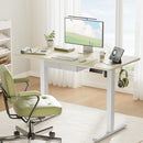 MARSIL Electric Standing Desk With Drawer, 48" X 24", Ergonomic, - Maple - Like New