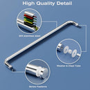 LUXE HOME GLASS SHOWER DOOR TOWEL 24" STAINLESS STEEL SLIDING POLISHED CHROME - Like New