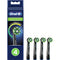 ORAL-B CROSSACTION ELECTRIC TOOTHBRUSH REPLACEMENT 4 COUNT - BLACK - Brand New