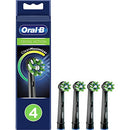 ORAL-B CROSSACTION ELECTRIC TOOTHBRUSH REPLACEMENT, BRUSH HEAD REFILLS - BLACK - Like New