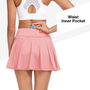 GGOV WOMENS FLOWY TENNIS GOLF SKIRTS BUILT IN SHORTS SIZE: WOMEN M - FADED PINK - Brand New