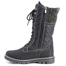 POLAR FAUX FUR WARM THERMAL WATERPROOF OUTDOOR WALKING RUBBER BOOTS SIZE 9 BLACK - Like New