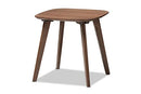 Baxton Studio Dahlia Mid-Century Modern Walnut Wood End Table - Brand New