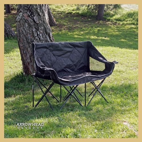 ARROWHEAD OUTDOOR Portable Folding Double Duo Camping Chair - Scratch & Dent