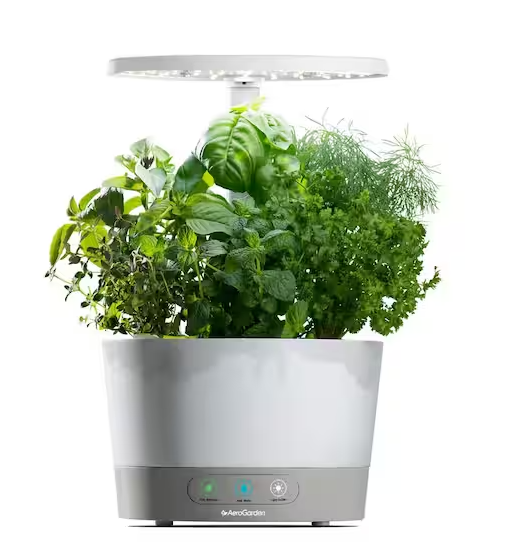 AeroGarden Harvest 360 White Home Garden System 901111-1200 - WHITE Like New