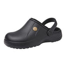 ChayChax Fur Lined Clogs Warm Fuzzy Winter Slippers Waterproof Black 1, W9.5/M8 - Like New