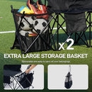 EVER ADVANCED 6 Seats Folding Soccer Team Bench with Carry Bag, Portable Soccer - Like New