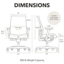 HON Ignition 2.0 Ergonomic Office Chair, Lumbar Support, Desk Chair, Black - Like New