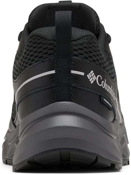 COLUMBIA MEN'S PLATEAU WATERPROOF HIKING SHOE - BLACK/STEAM - 11 - Like New