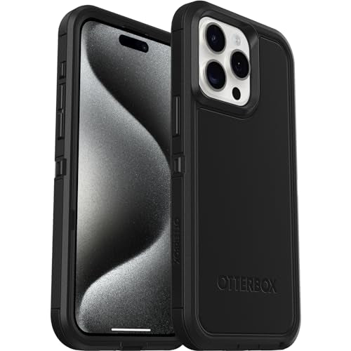 OTTERBOX IPHONE 15 PRO MAX (ONLY) DEFENDER XT CASE SCREENLESS 77-92967 - BLACK - Brand New