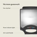 BELLA CLASSIC WAFFLE IRON, 4 SQUARE BELGIAN WAFFLE MAKERGH-819 - BLACK - Like New