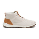P724070 Cat Footwear Unisex Quest Mid Sneaker, White Tan, Size 7.5 - Like New