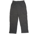 WUHOU MEN'S FLEECE CARGO PANTS W/ 4 POCKETS - SIZE: MEN XL - GRAY - Like New
